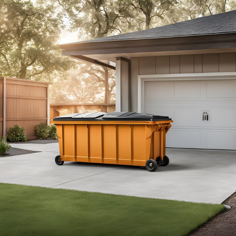 Construction site roll-off dumpsters