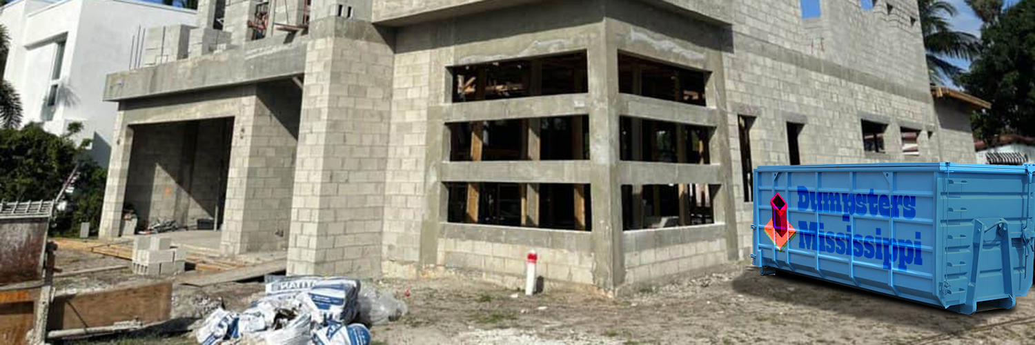 Roll-off dumpsters for construction sites